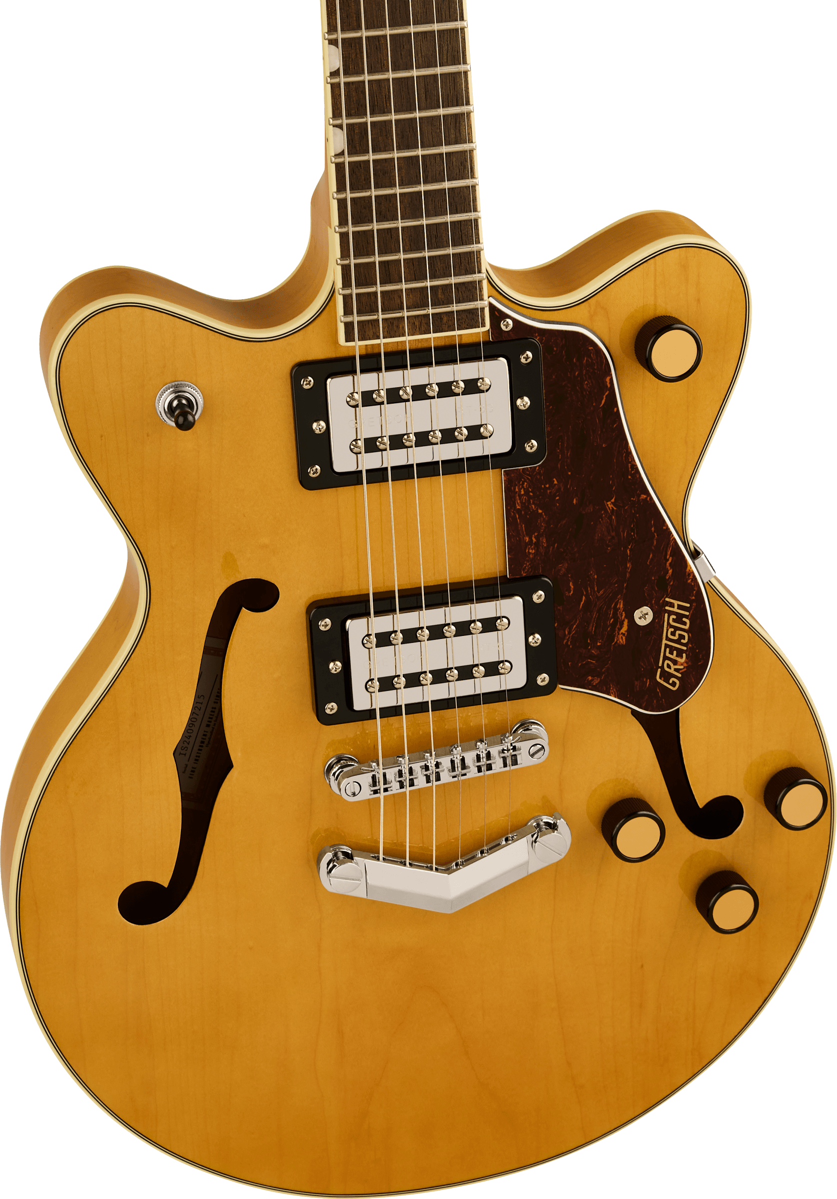 Gretsch G2655 Center Block Jr Dc V-stoptail Streamliner 2h Ht Lau - Village Amber - Double cut electric guitar - Variation 2