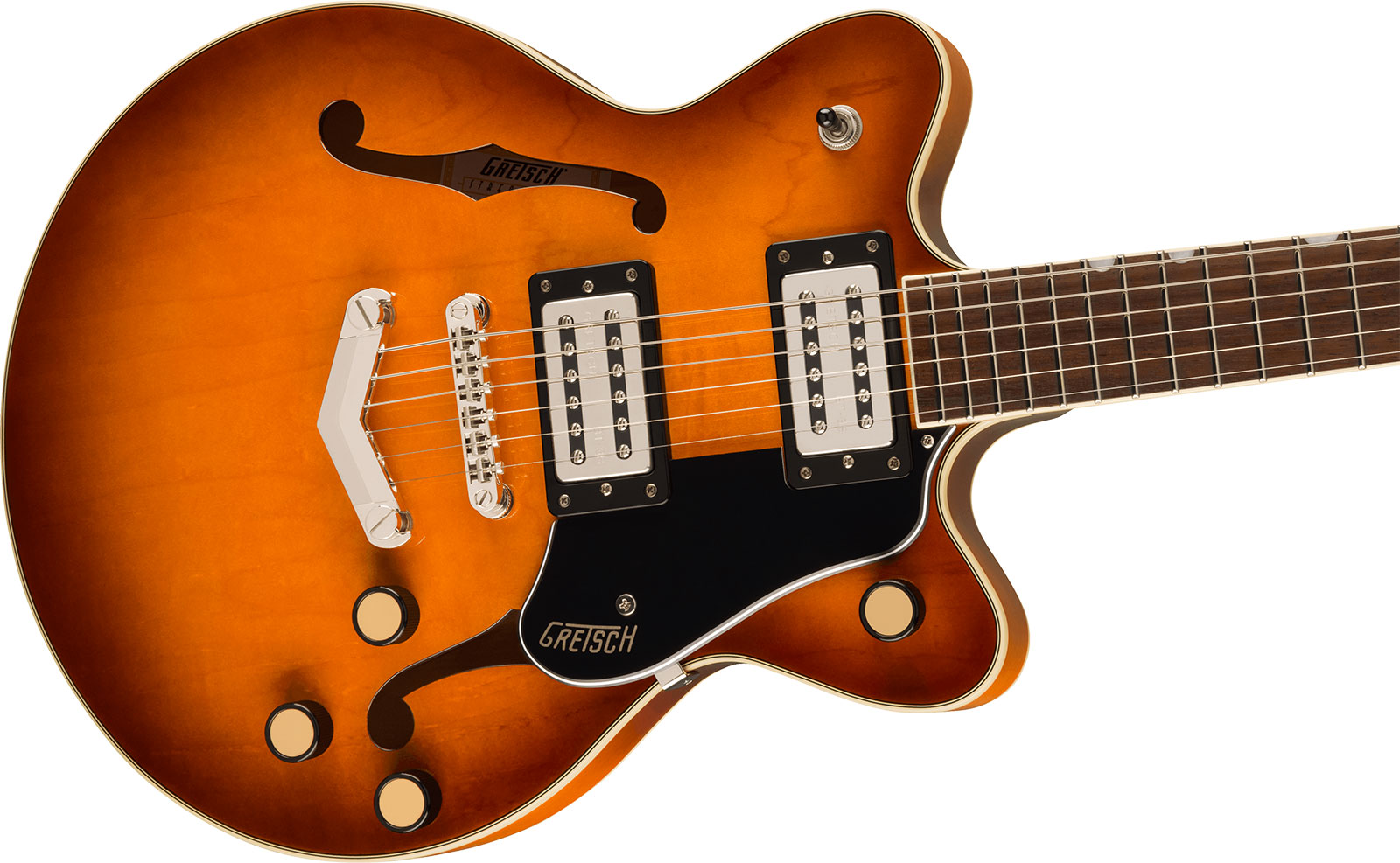 Gretsch G2655 Streamliner Center Block Jr Dc V-stoptail 2h Ht Lau - Abbey Ale - Semi-hollow electric guitar - Variation 2