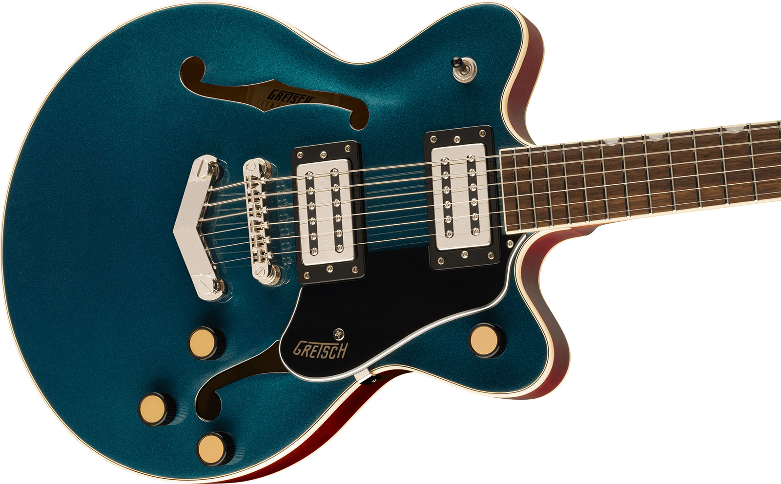 Gretsch G2655 Streamliner Center Block Jr Dc V-stoptail 2h Ht Lau - Midnight Sapphire - Semi-hollow electric guitar - Variation 2