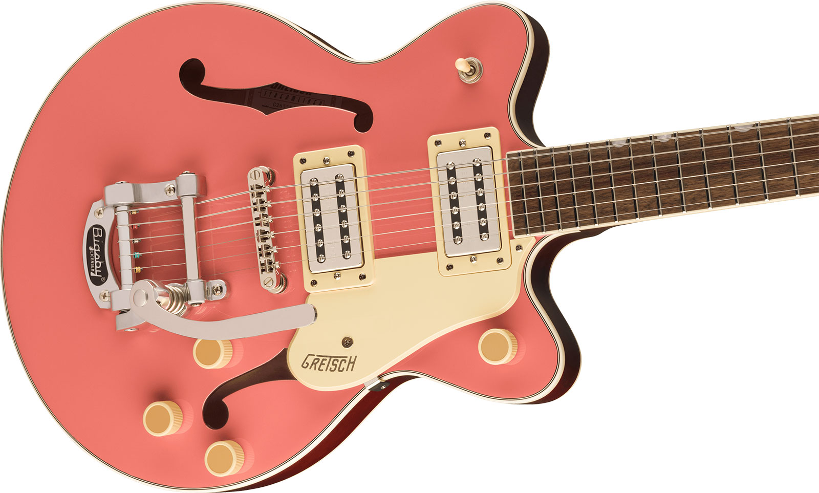 Gretsch G2655t Streamliner Center Block Jr Dc Bigsby 2h Trem Lau - Coral - Double cut electric guitar - Variation 2