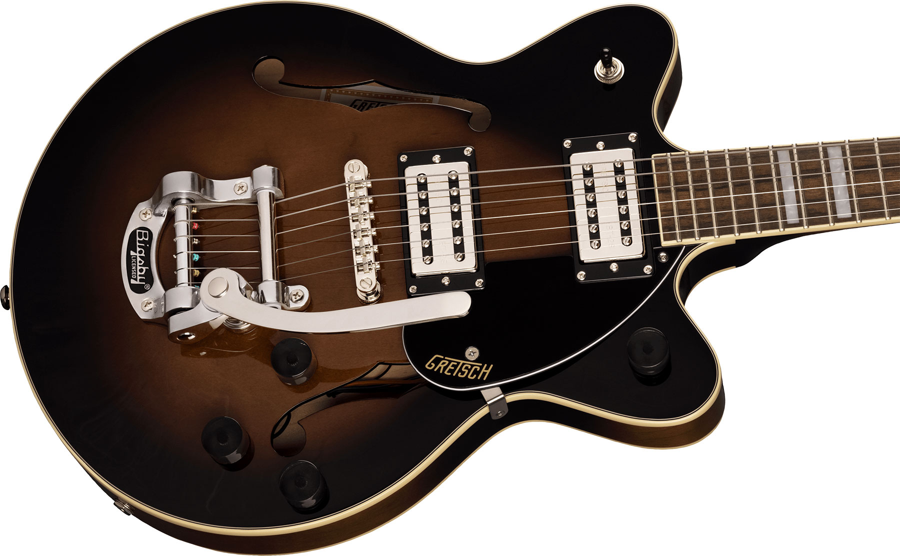 Gretsch G2655t Streamliner Center Block Jr Dc Bigsby Hh Trem Lau - Brownstone Maple - Double cut electric guitar - Variation 2