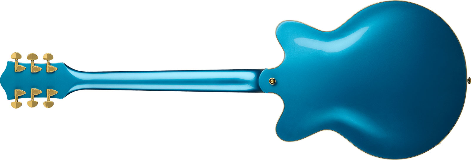 Gretsch G2655tg Center Block Jr Dc Bigsby Streamliner Ltd 2h Trem Lau - Riviera Blue - Semi-hollow electric guitar - Variation 1