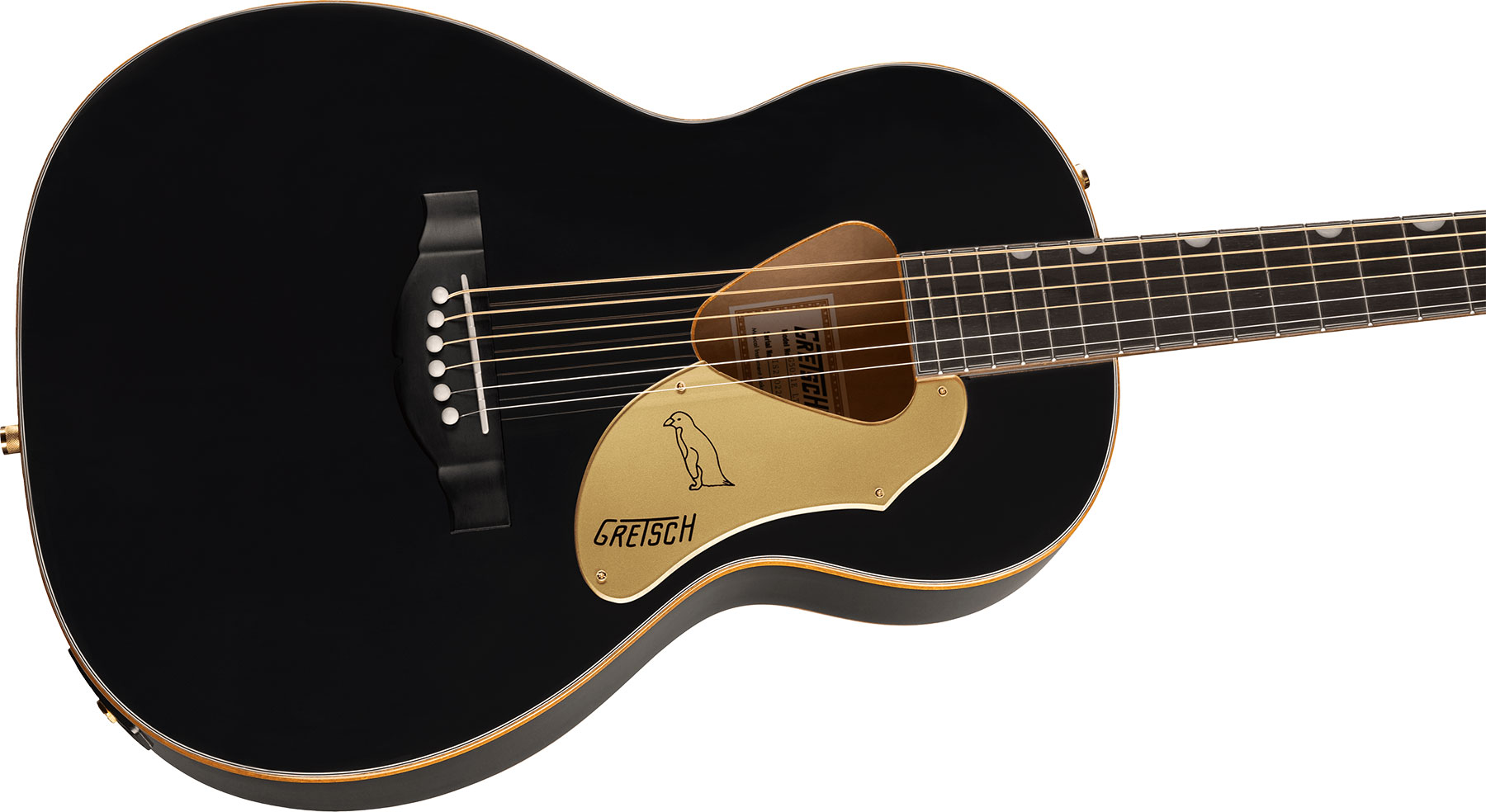 Gretsch G5021e Rancher Penguin Parlor Epicea Erable Lau - Black - Electro acoustic guitar - Variation 2