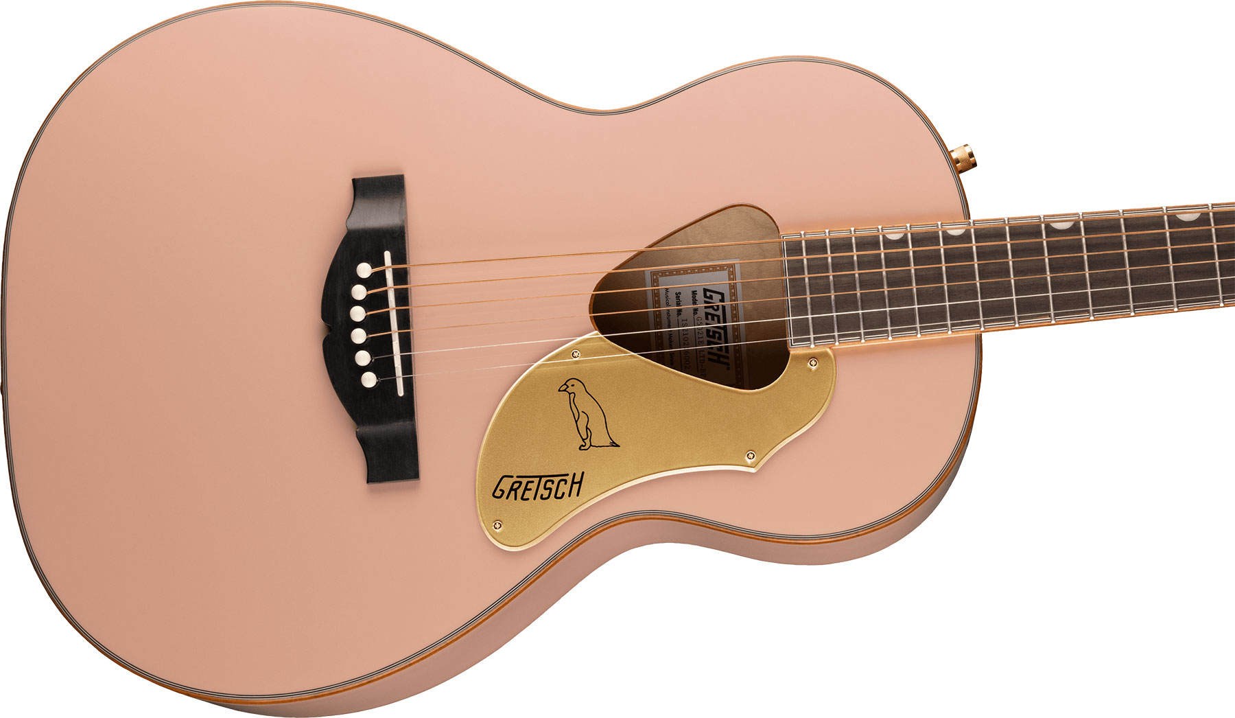 Gretsch G5021e Rancher Penguin Parlor Epicea Erable Lau - Shell Pink - Electro acoustic guitar - Variation 2