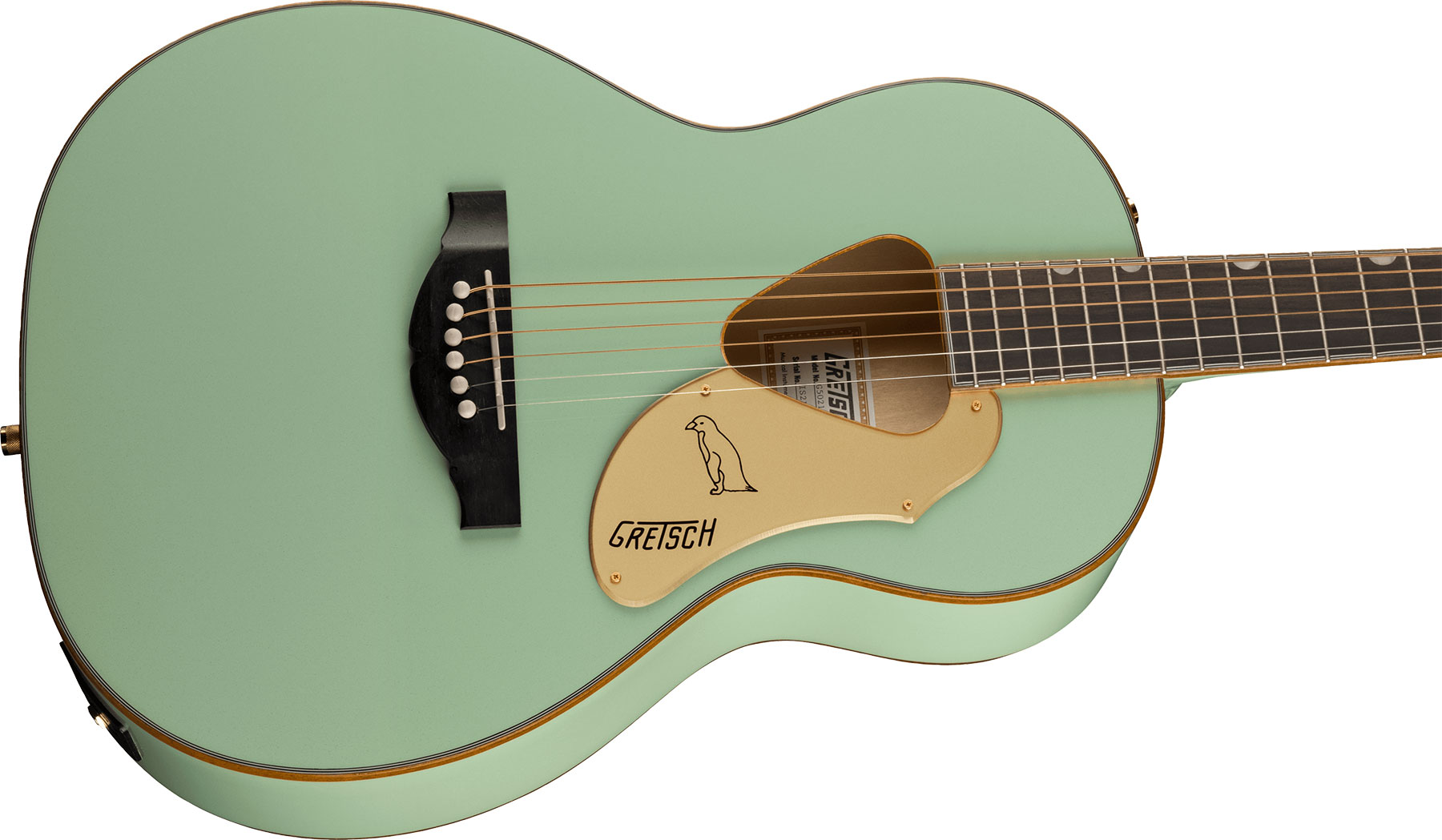 Gretsch G5021e Rancher Penguin Parlor Epicea Erable Lau - Mint Metallic - Electro acoustic guitar - Variation 2