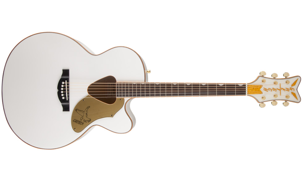 Gretsch G5022cwfe Rancher Falcon Jumbo Cw Epicea Erable Rw - White - Electro acoustic guitar - Variation 5
