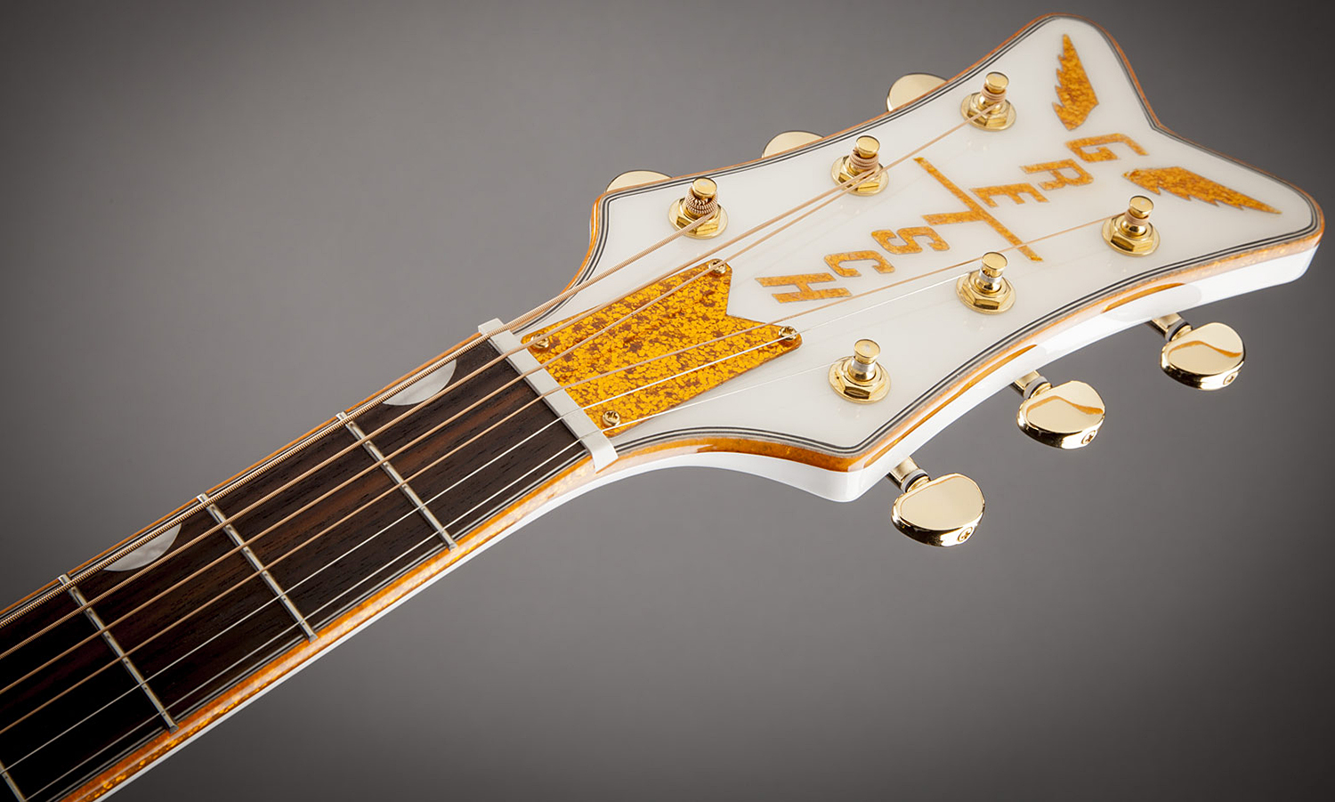 Gretsch G5022cwfe Rancher Falcon Jumbo Cw Epicea Erable Rw - White - Electro acoustic guitar - Variation 3