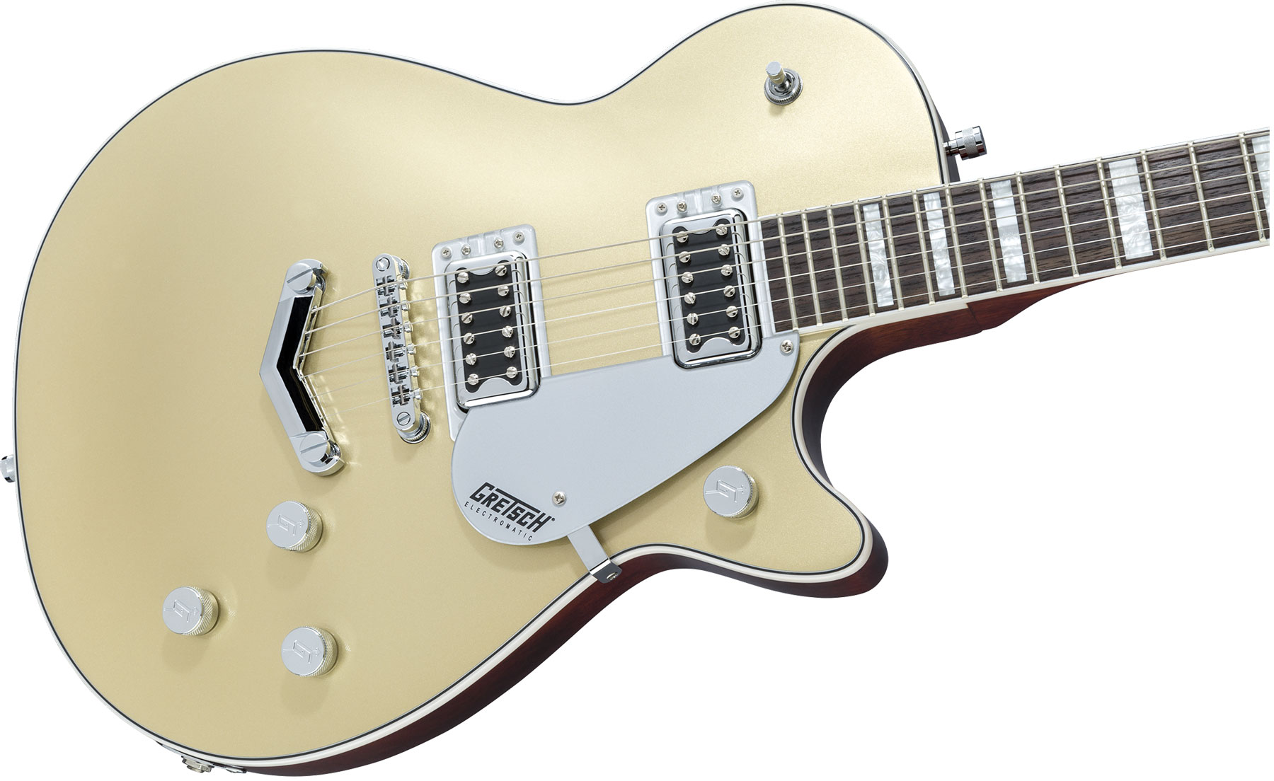 Gretsch G5220 Electromatic Jet Bt V-stoptail Hh Ht Wal - Casino Gold - Single cut electric guitar - Variation 2