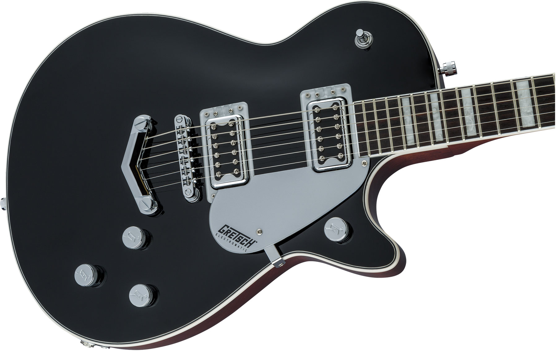 Gretsch G5220 Electromatic Jet Bt V-stoptail Hh Ht Wal - Black - Single cut electric guitar - Variation 2