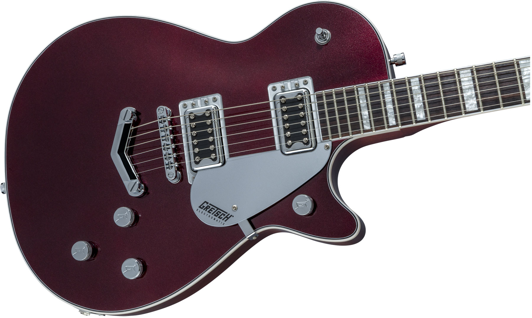 Gretsch G5220 Electromatic Jet Bt V-stoptail Hh Ht Wal - Dark Cherry Metallic - Single cut electric guitar - Variation 2