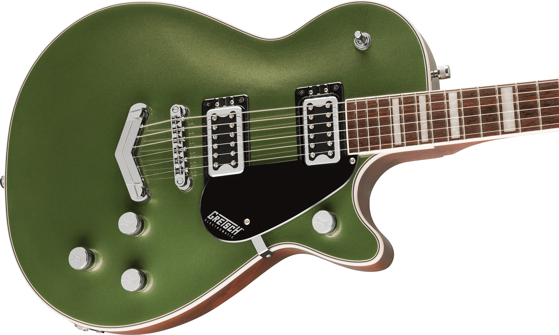 Gretsch G5220 Jet Bt Singlecut V-stoptail Electromatic 2h Ht Lau - Olive Metallic - Left-handed electric guitar - Variation 2
