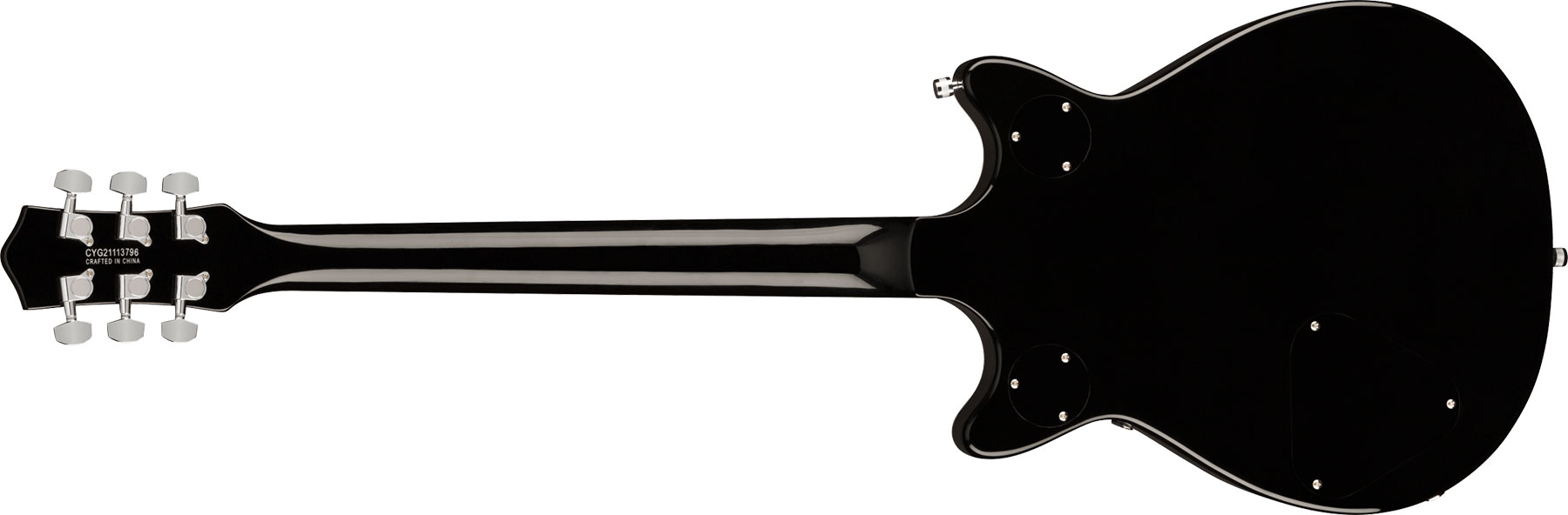 Gretsch G5222 Electromatic Double Jet Bt V-stoptail Hh Ht Lau - Black - Double cut electric guitar - Variation 1