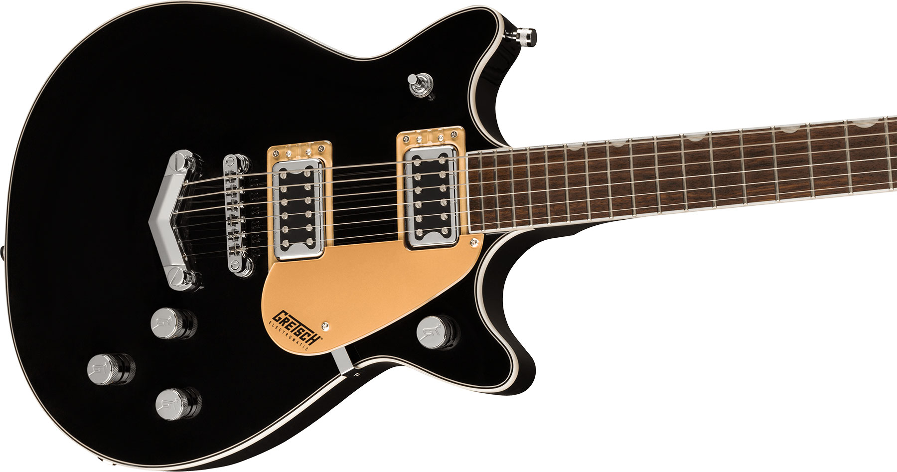 Gretsch G5222 Electromatic Double Jet Bt V-stoptail Hh Ht Lau - Black - Double cut electric guitar - Variation 2