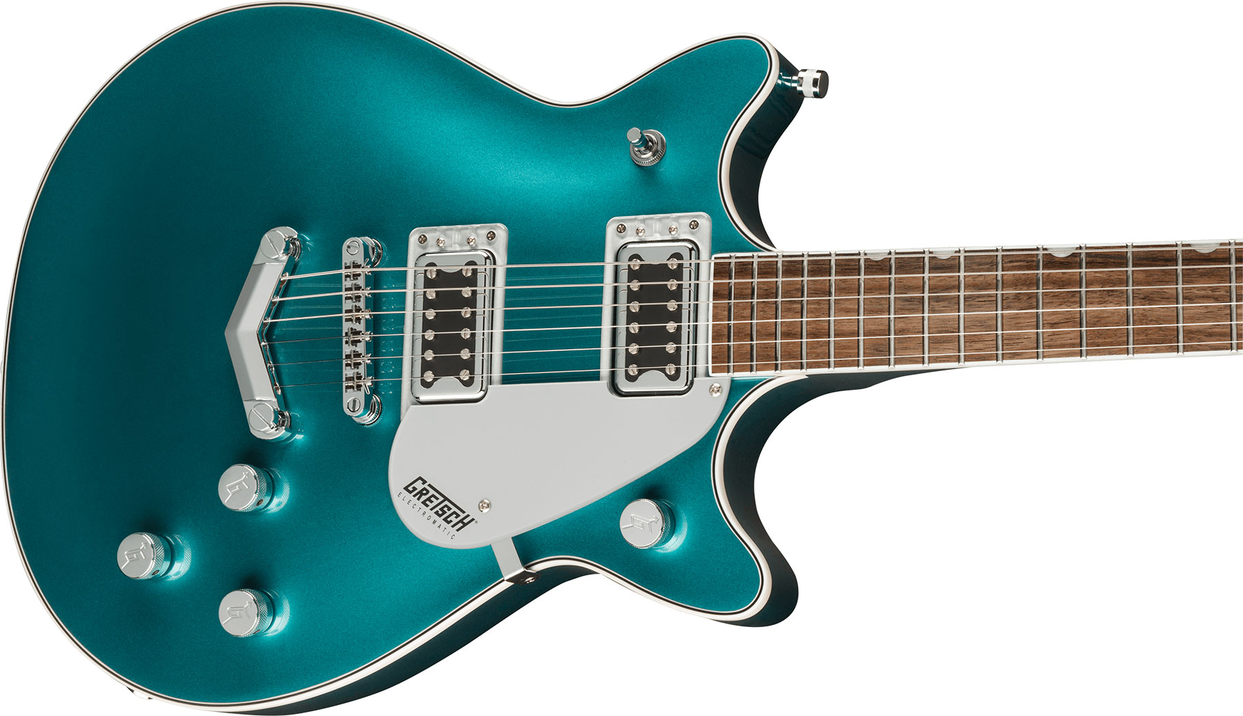 Gretsch G5222 Electromatic Double Jet Bt V-stoptail Hh Ht Lau - Ocean Turquoise - Double cut electric guitar - Variation 2