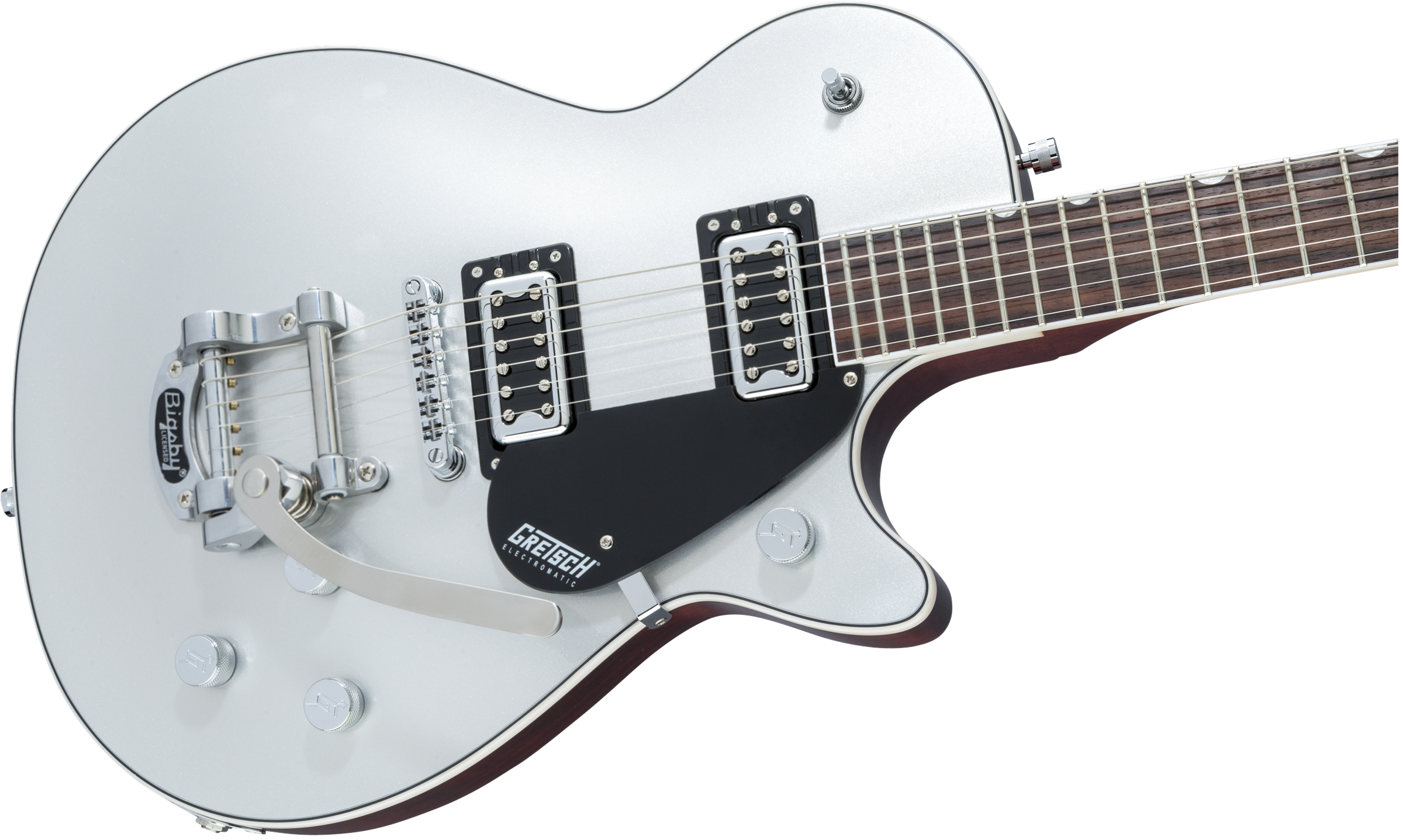 Gretsch G5230t Electromatic Jet Ft Single-cut Bigsby Hh Trem Wal - Airline Silver - Single cut electric guitar - Variation 2