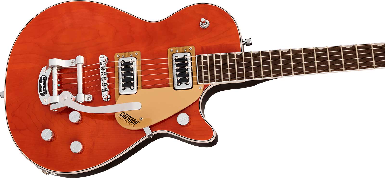 Gretsch G5230t Jet Ft Bigsby Electromatic 2h Trem Lau - Orange Stain - Single cut electric guitar - Variation 2
