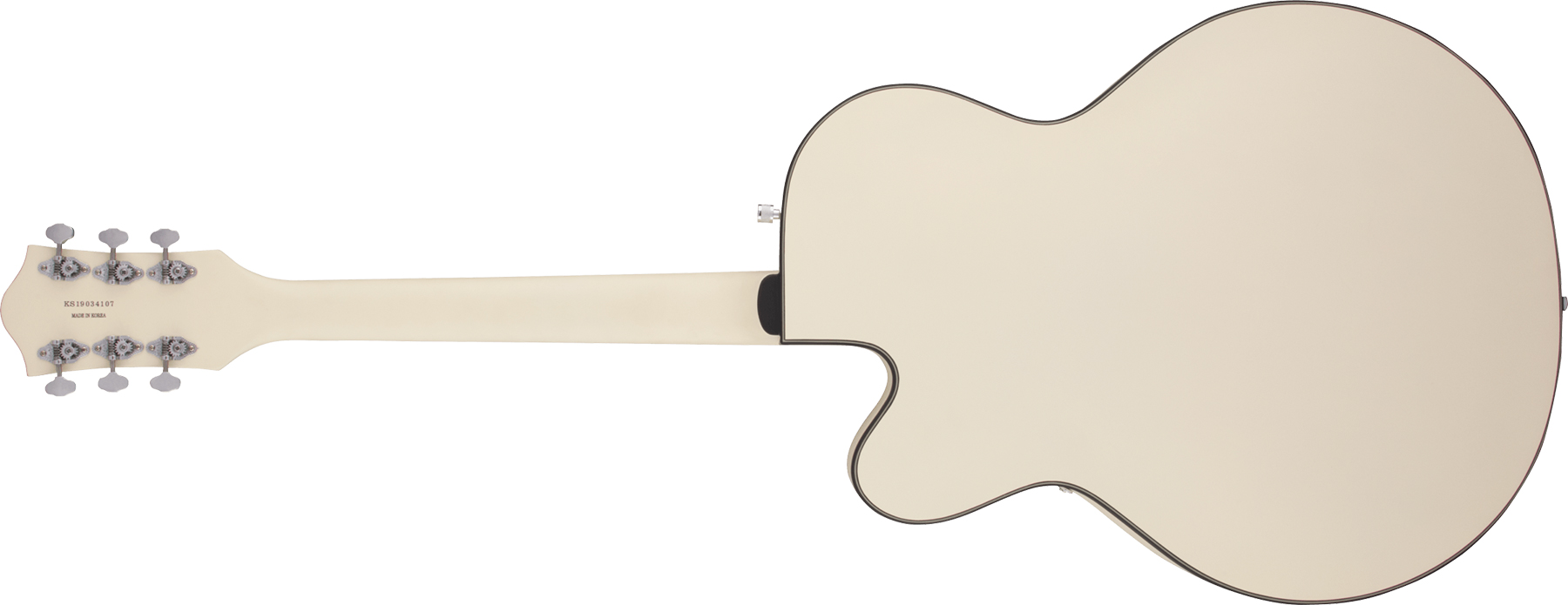 Gretsch G5410t Rat Rod Bigsby Electromatic Hollow Body 2h Trem Rw - Matte Vintage White - Semi-hollow electric guitar - Variation 2