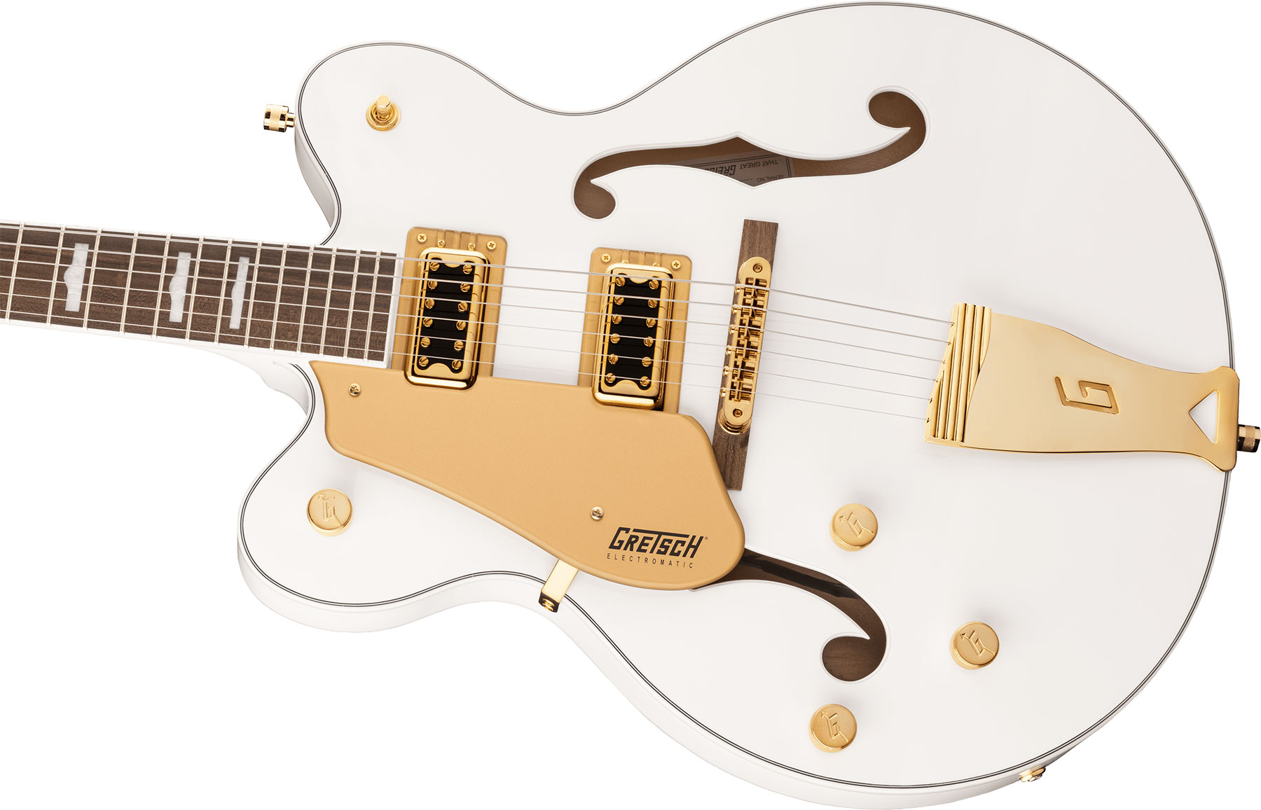 Gretsch G5422glh Electromatic Classic Hollow Body Dc Gaucher 2h Ht Lau - Snowcrest White - Left-handed electric guitar - Variation 2