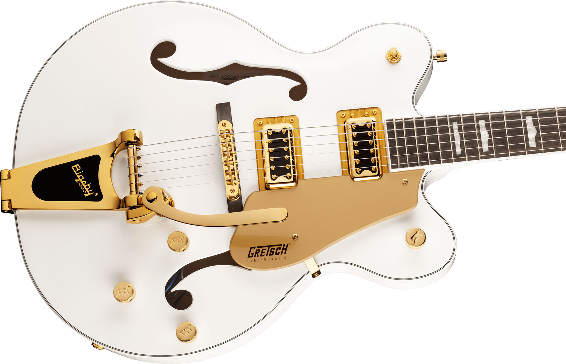 Gretsch G5422tg Electromatic Classic Hollow Body Dc Bigsby Hh Lau - Snowcrest White - Semi-hollow electric guitar - Variation 2