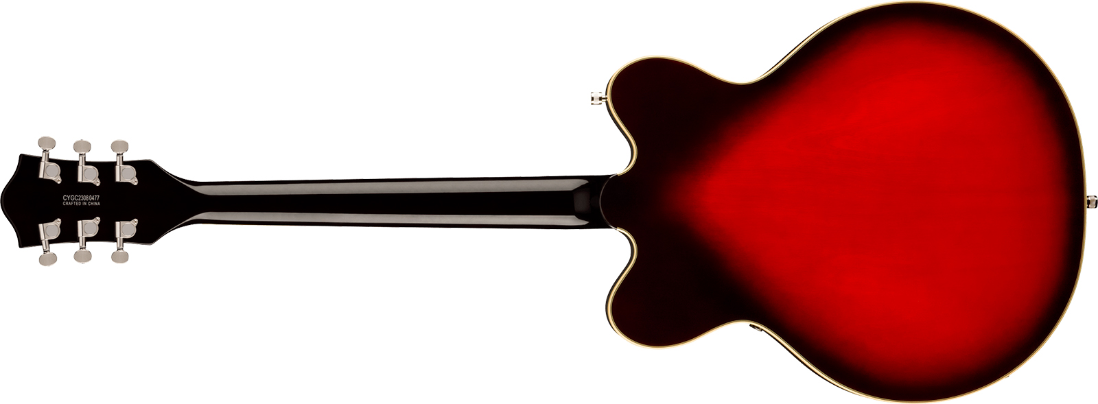 Gretsch G5622 Center Bloc Double Cut V-stoptail Electromatic 2h Ht Lau - Claret Burst - Semi-hollow electric guitar - Variation 1