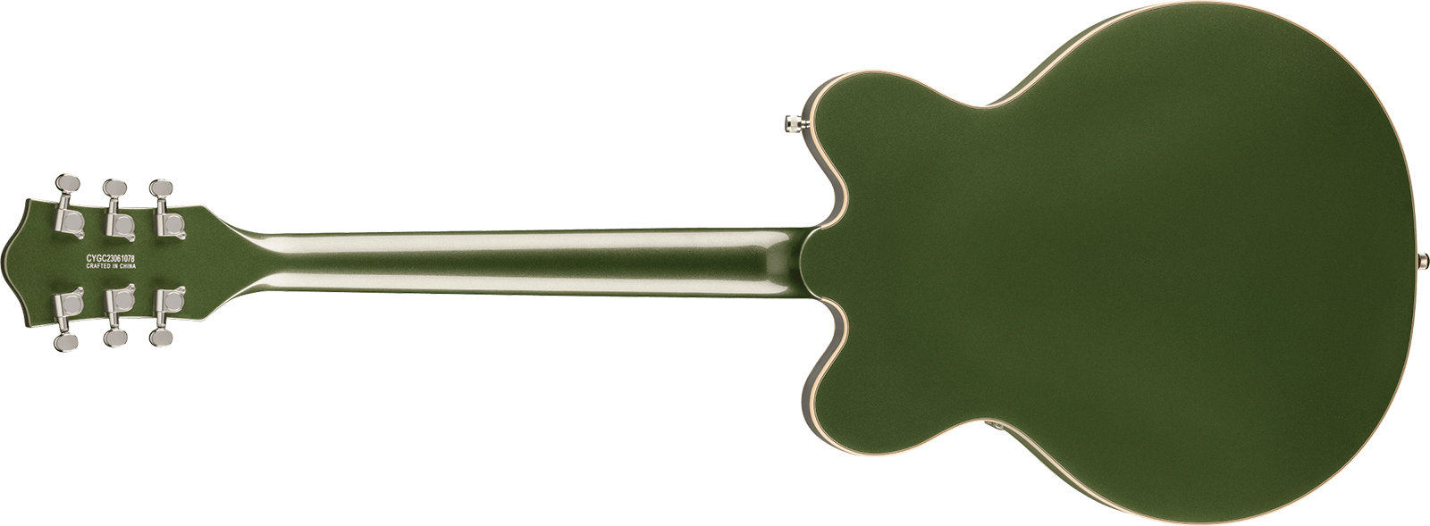 Gretsch G5622 Center Bloc Double Cut V-stoptail Electromatic 2h Ht Lau - Olive Metallic - Semi-hollow electric guitar - Variation 1