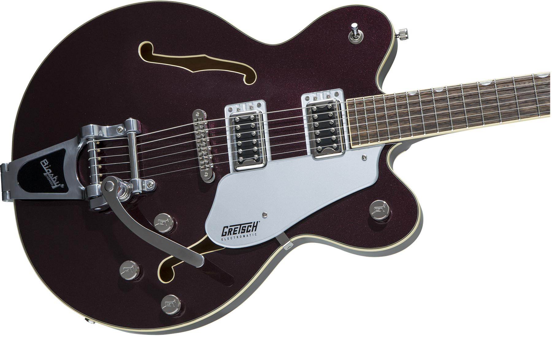 Gretsch G5622t Center Bloc Double Cut Bigsby Electromatic 2019 Hh Lau - Dark Cherry Metallic - Semi-hollow electric guitar - Variation 2