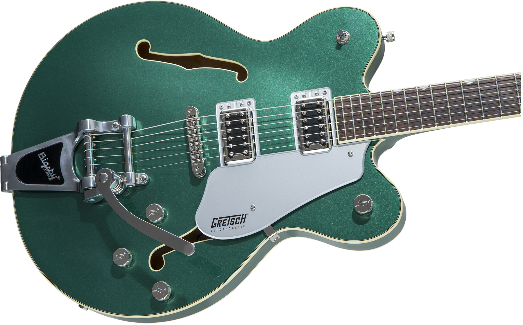 Gretsch G5622t Center Bloc Double Cut Bigsby Electromatic 2019 Hh Lau - Georgia Green - Semi-hollow electric guitar - Variation 2