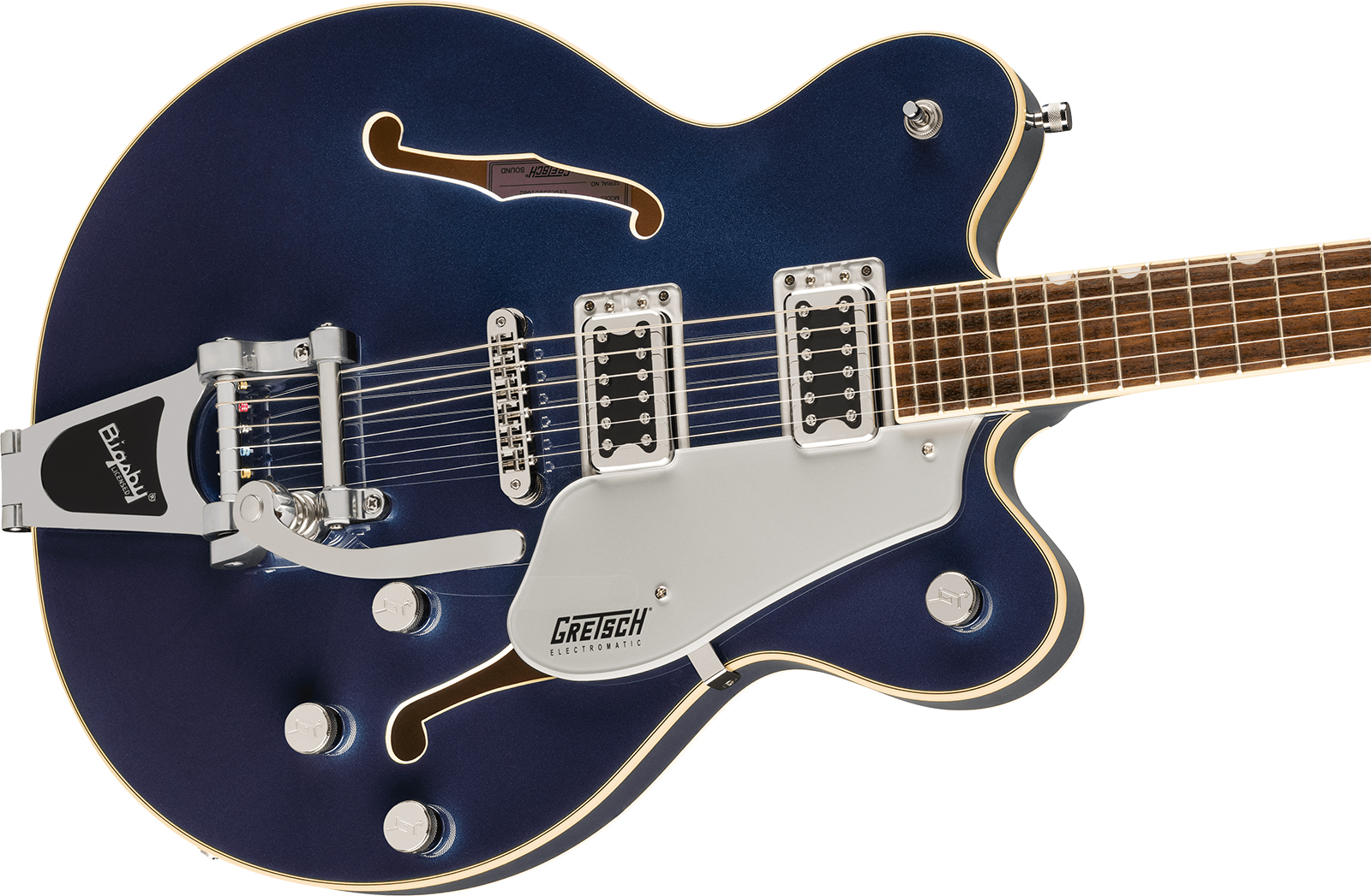 Gretsch G5622t Center Bloc Double-cut Bigsby Electromatic 2h Trem Lau - Midnight Sapphire - Semi-hollow electric guitar - Variation 2