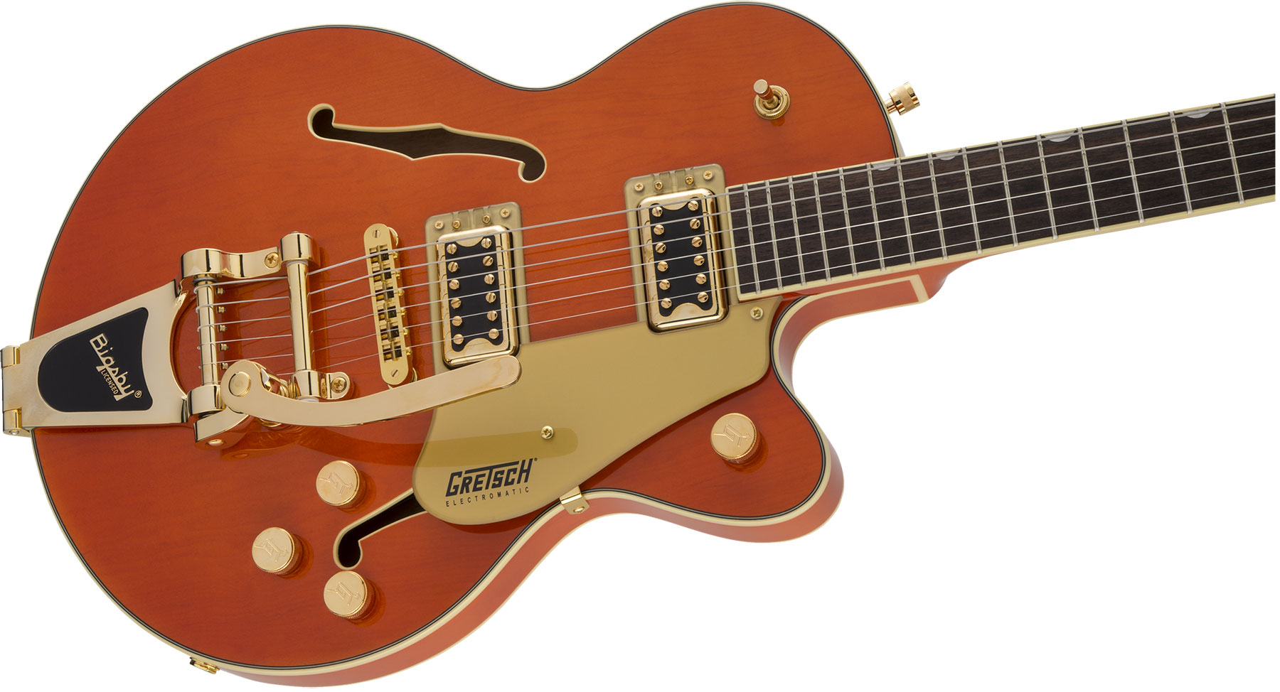 Gretsch G5655tg Electromatic Center Block Jr. Hh Bigsby Lau - Orange Stain - Semi-hollow electric guitar - Variation 2