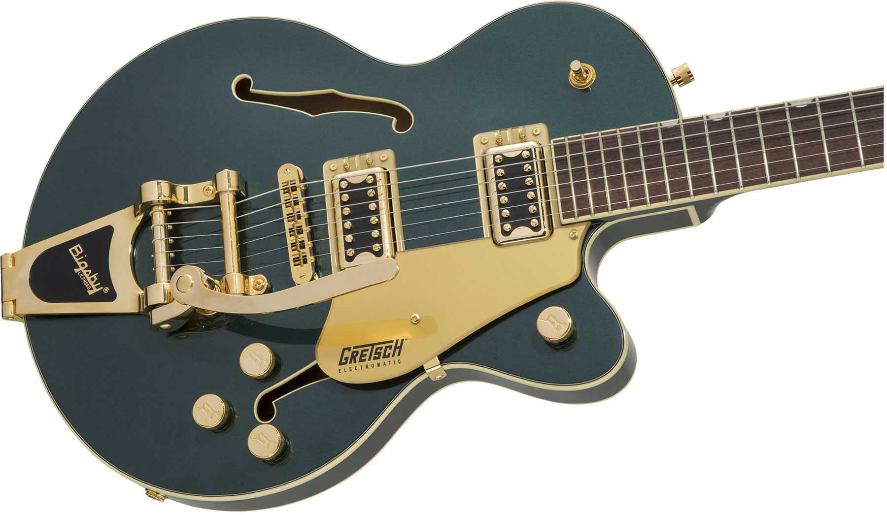 Gretsch G5655tg Electromatic Center Block Jr. Hh Bigsby Lau - Cadillac Green - Semi-hollow electric guitar - Variation 2