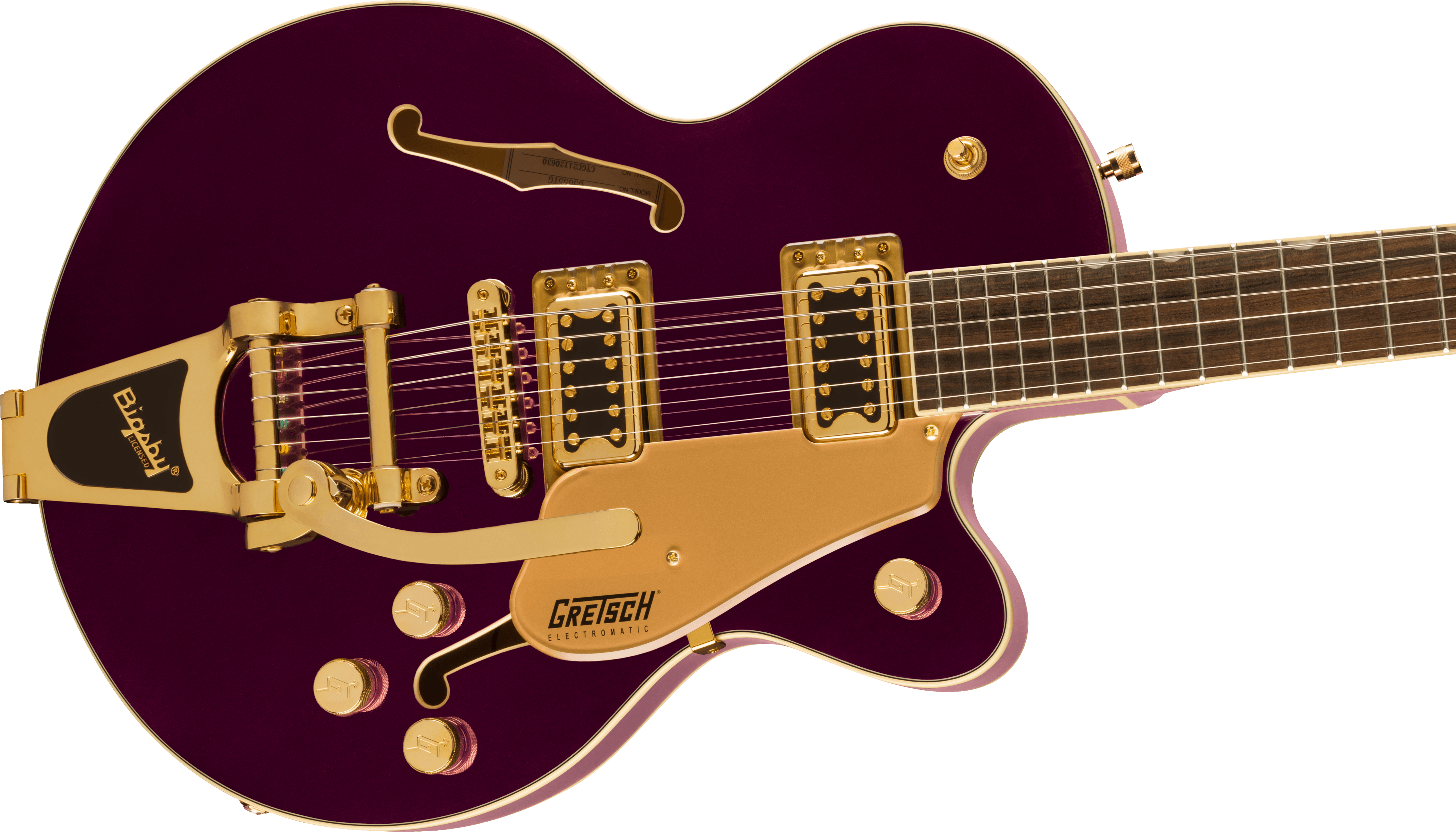 Gretsch G5655tg Electromatic Center Block Jr. Hh Bigsby Lau - Amethyst - Semi-hollow electric guitar - Variation 3