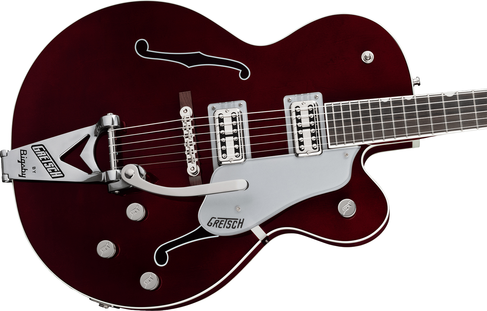 Gretsch G6119t-et Tennessee Rose Electrotone Bigsby Players Ed. Pro Jap Eb - Deep Cherry Stain - Hollow-body electric guitar - Variation 2