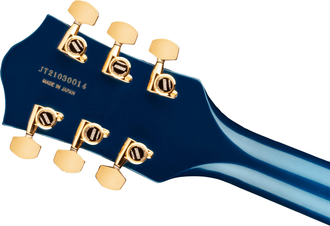 Gretsch G6120tg Players Edition Nashville Pro Jap Bigsby Eb - Azure Metallic - Semi-hollow electric guitar - Variation 3