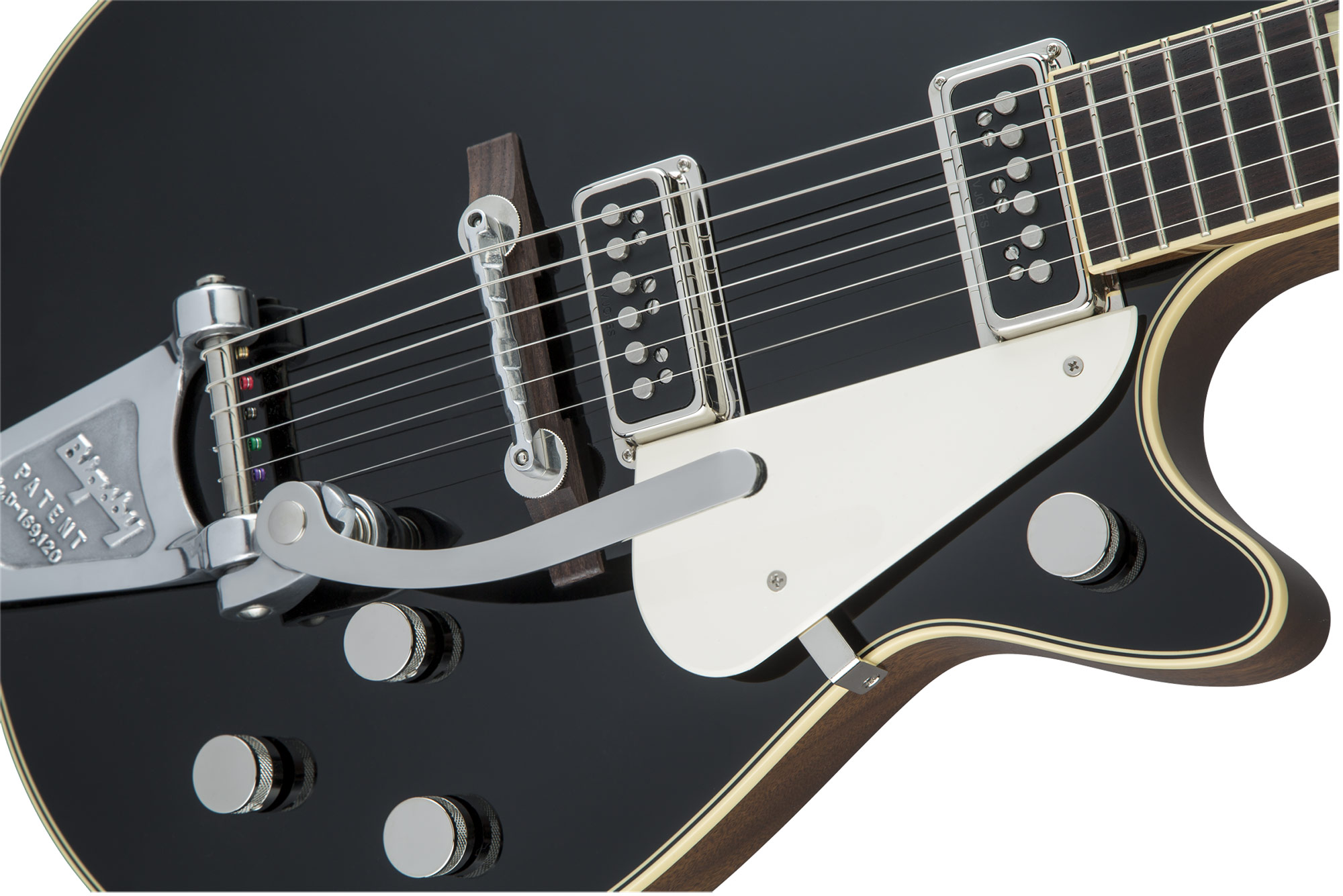 Gretsch G6128t-53 1953 Duo Jet Vintage Select Jap 2h Tv Jones Trem Bigsby Rw - Black - Single cut electric guitar - Variation 2