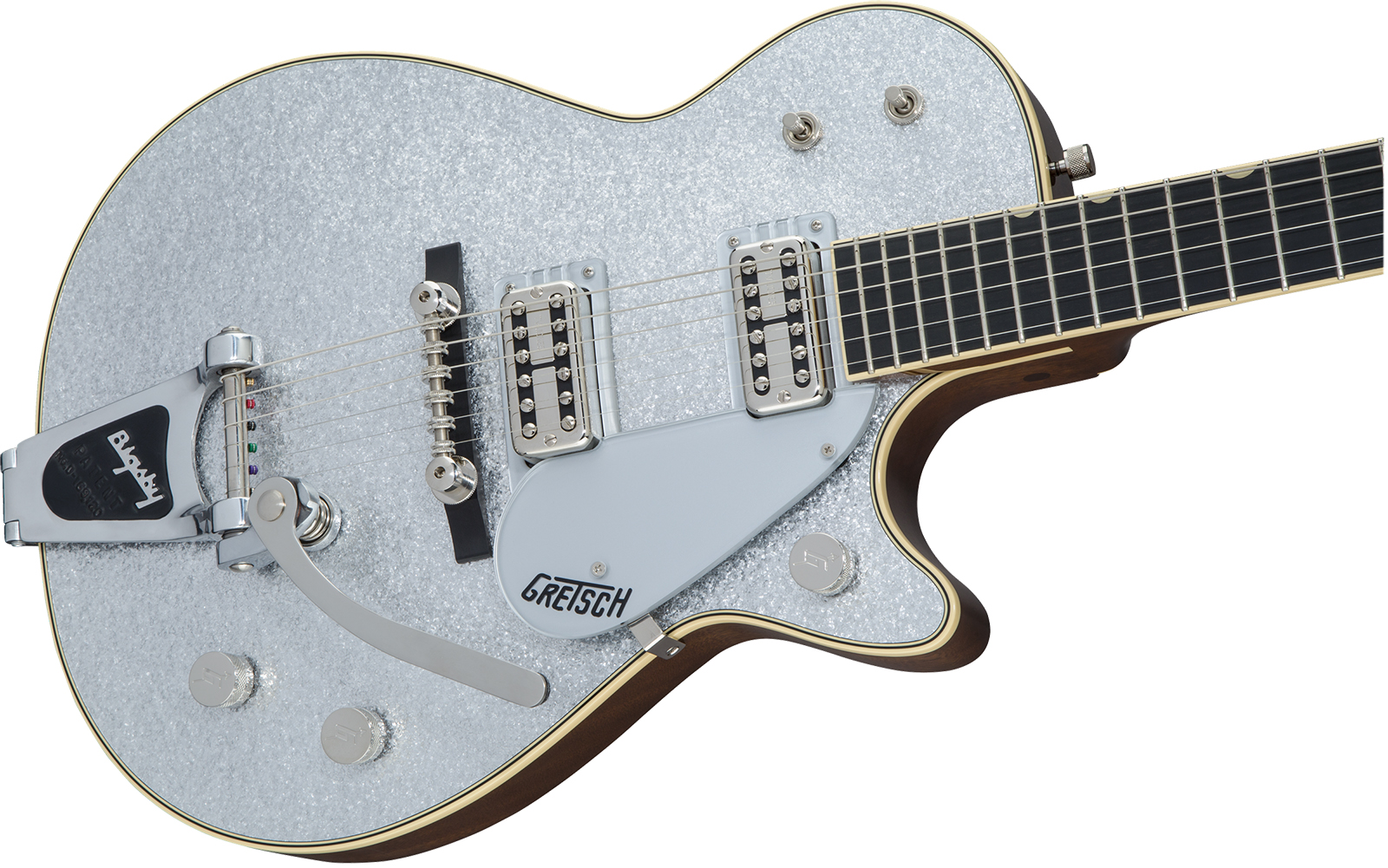 Gretsch G6129tg-59vs Vintage Select 1959 Bigsby Pro Jap 2h Trem Eb - Silver Sparkle - Single cut electric guitar - Variation 2