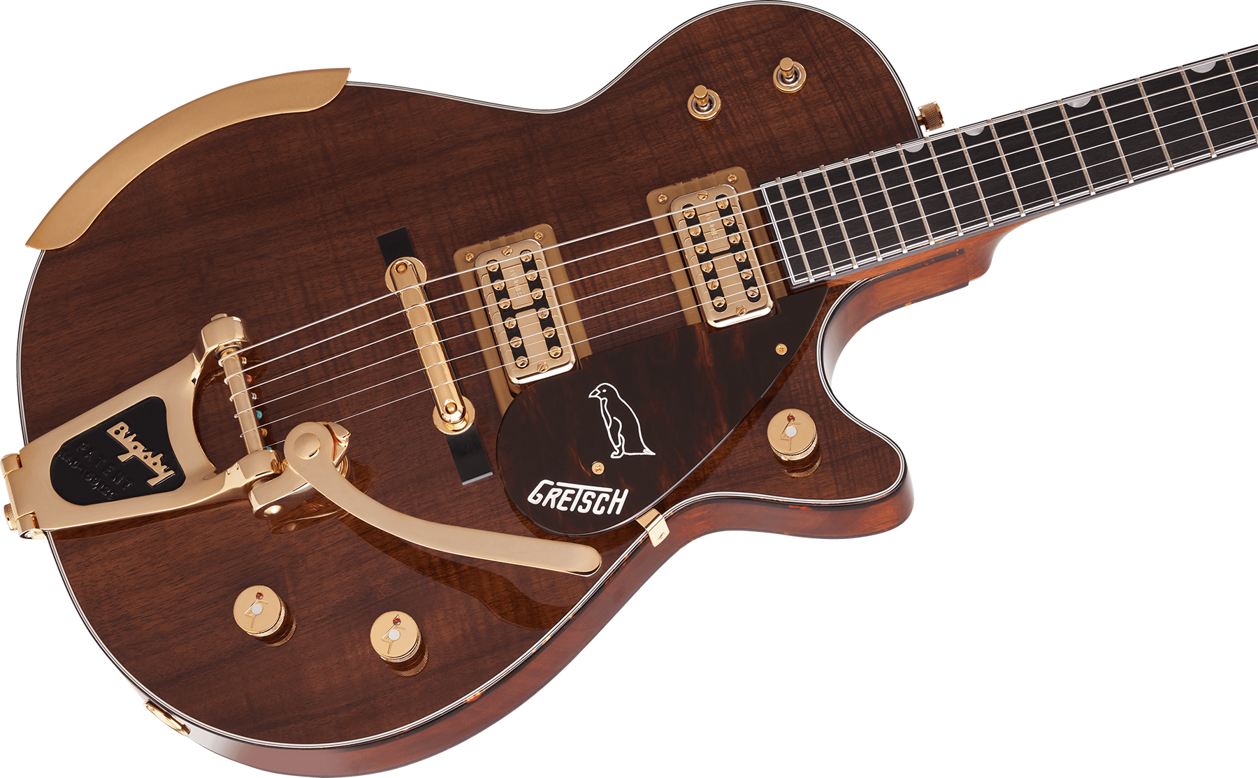 Gretsch G6134t-ltd Penguin Koa Bigsby Pro Jap 2h Trem Eb - Natural - Single cut electric guitar - Variation 2