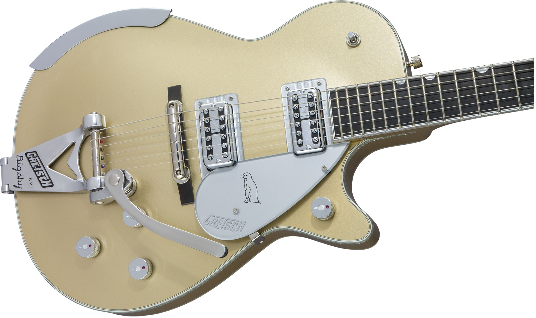Gretsch G6134t Penguin Ltd Professional Japon Hh Trem Bigsby Eb - Casino Gold - Single cut electric guitar - Variation 2