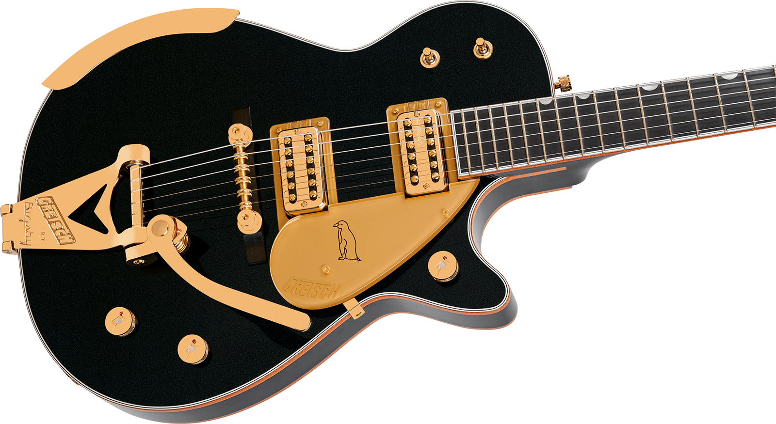 Gretsch G6134tg-58 Penguin Ltd Pro Jap 2h Trem Eb - Emerald Night - Single cut electric guitar - Variation 2