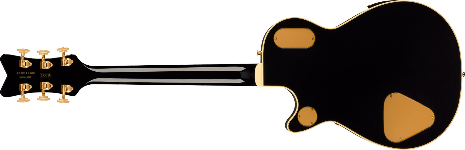 Gretsch G6134tg Paisley Penguin Bigsby Pro Jap 2h Trem Eb - Black Paisley - Single cut electric guitar - Variation 1