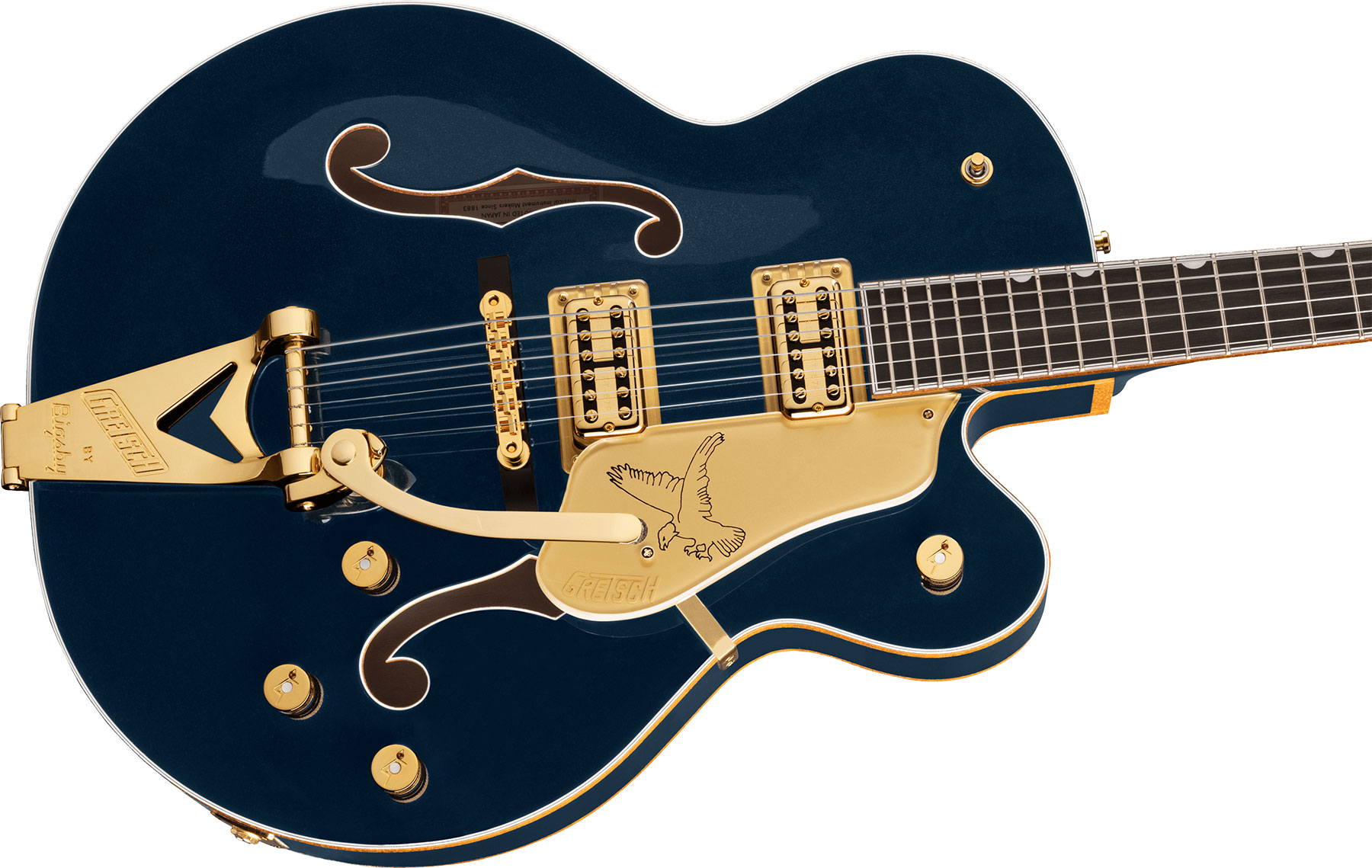 Gretsch G6136tg Players Edition Falcon Hollow Body Pro Jap Hh Trem Eb - Midnight Sapphire - Hollow-body electric guitar - Variation 2