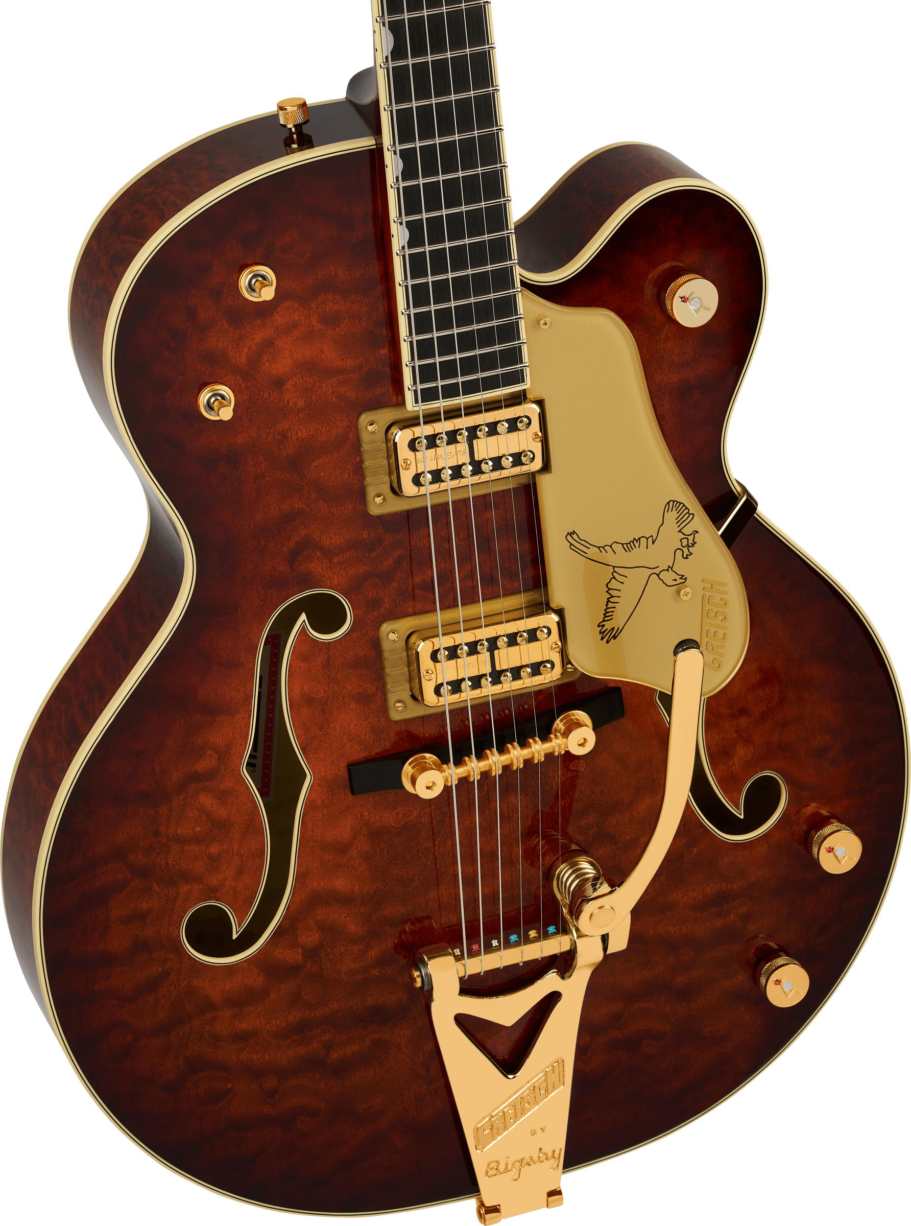 Gretsch G6136tgqm-59 Professional Ltd Edition Falcon Trem Hh Eb - Forge - Semi-hollow electric guitar - Variation 2