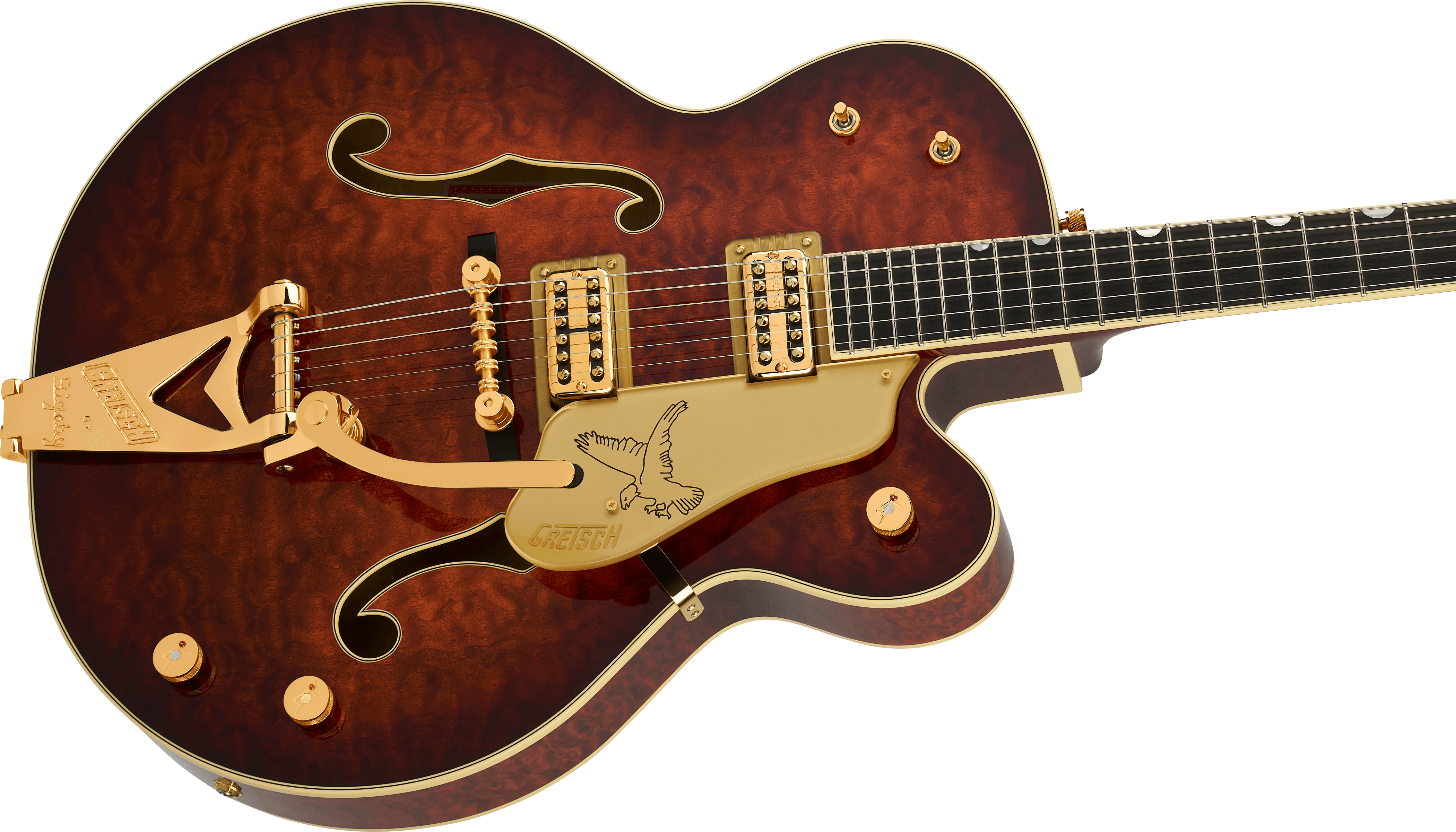 Gretsch G6136tgqm-59 Professional Ltd Edition Falcon Trem Hh Eb - Forge - Semi-hollow electric guitar - Variation 3