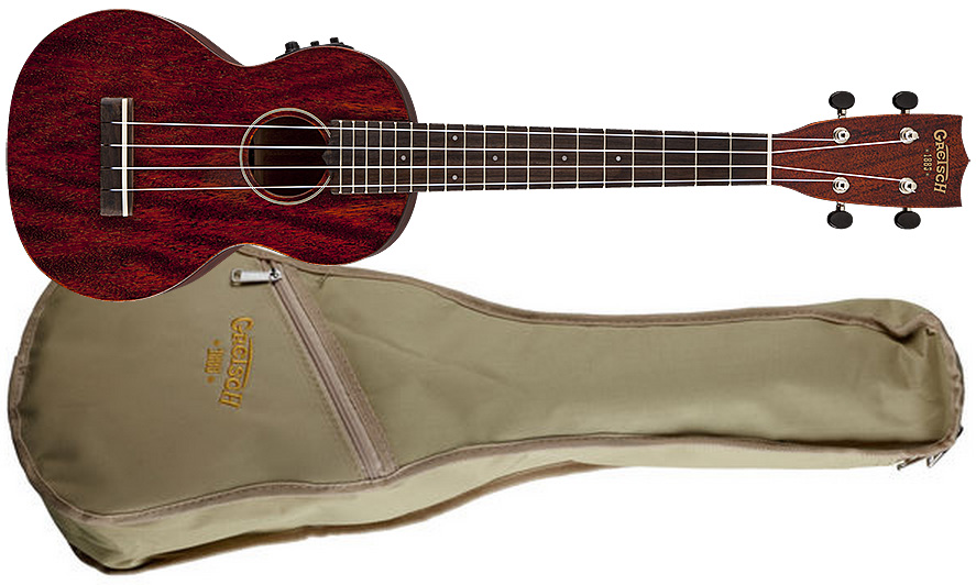 Gretsch G9110-l Concert Long-neck A-e Tout Acajou Rw +housse - Natural Sg - Ukulele - Variation 1