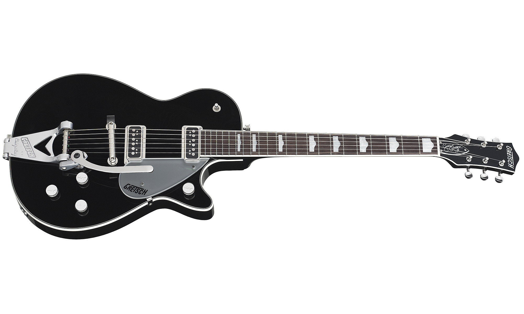 Gretsch George Harrison G6128t-gh Signature Duo Jet - Black - Single cut electric guitar - Variation 1