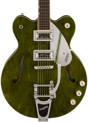 Semi-hollow electric guitar Gretsch G2622T Streamliner Rally II Center Block DC Bigsby - Rally green stain