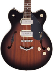 Semi-hollow electric guitar Gretsch G2622-P90 Streamliner Center Block DC P90 V-Stoptail - Havana burst