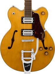 G2622T Streamliner Center Block Double-Cut Bigsby - village amber