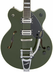 G2622T Streamliner Center Block Double-Cut with Bigsby - stirling green