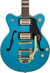 Semi-hollow electric guitar Gretsch G2655TG Streamliner Center Block Jr. Double-Cut Bigsby Ltd - Riviera blue
