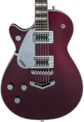 Left-handed electric guitar Gretsch G5220LH Electromatic Jet BT Single-Cut V-Stoptail - Dark cherry metallic